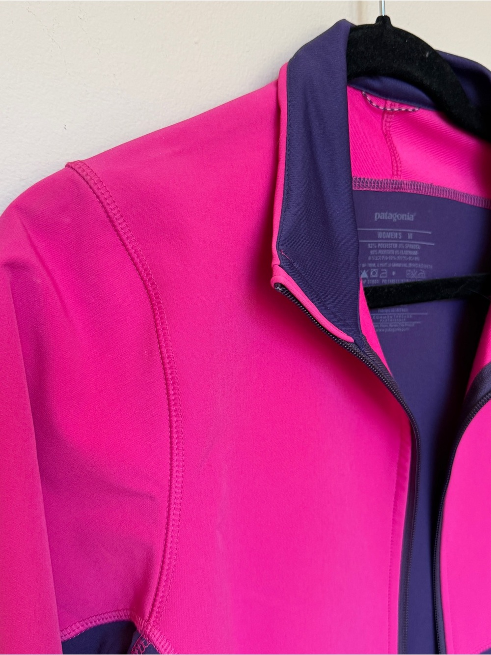 PATAGONIA INTRAVERSE HYBRID SOFT SHELL JACKET WOMENS M SKI ATHLETIC ZIP POCKETS - Picture 3 of 11